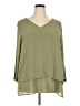 MICHAEL Michael Kors 100% Polyester Green 3/4 Sleeve Blouse Size 2X - photo 1