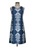 MSK Paisley Blue Cocktail Dress Size S - photo 1