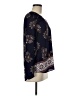 Black Rainn 100% Polyester Blue Long Sleeve Blouse Size M - photo 4