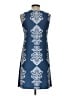 MSK Paisley Blue Cocktail Dress Size S - photo 2
