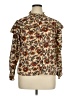 Fox & Hen Floral Brown Long Sleeve Blouse Size XL - photo 1