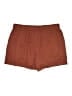 Torrid 100% Cotton Solid Brown Shorts Size 22 - photo 2