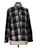 North River Outfitters 100% Cotton Plaid Black Long Sleeve Button-Down Shirt Size L - photo 1