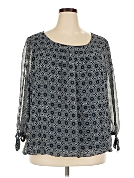 Roz & Ali 3/4 Sleeve Blouse (view 1)