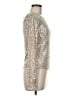 Ann Taylor LOFT Solid Silver Long Sleeve Top Size M - photo 4