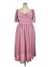 Assorted Brands 100% Polyester Pink Cocktail Dress Size 3X - photo 1