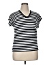 Koton Stripes Black Short Sleeve T-Shirt Size XL - photo 1