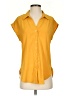 Assorted Brands Yellow Short Sleeve Blouse Size S - photo 1