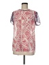 CAbi 100% Polyester Pink Short Sleeve Blouse Size M - photo 1