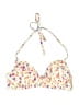 Shade & Shore Floral Ivory Swimsuit Top Size S - photo 1