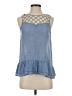 THML Blue Sleeveless Blouse Size XS - photo 1