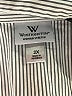 Worthington Stripes Gray 3/4 Sleeve Button-Down Shirt Size 2X - photo 7
