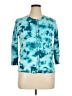 C'est City Teal 3/4 Sleeve Blouse Size XL - photo 1