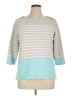 Karen Scott 100% Cotton Gray Pullover Sweater Size 1X - photo 1