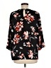 Chaus 100% Polyester Black 3/4 Sleeve Blouse Size M - photo 2