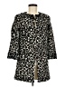 Next Animal Print Black Coat Size 6 - photo 1