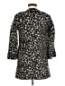Next Animal Print Black Coat Size 6 - photo 2