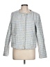 NANETTE Nanette Lepore Tweed Blue Blazer Size L - photo 1