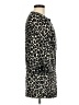 Next Animal Print Black Coat Size 6 - photo 4