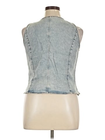 White House Black Market Denim Vest (view 2)