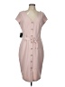 Express Solid Pink Casual Dress Size L - photo 1