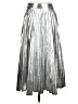 Scoop 100% Polyester Metallic Silver Formal Skirt Size S - photo 1