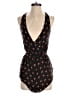 Out From Under 100% Rayon Hearts Black Romper Size S - photo 1