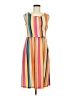 Unbranded Stripes Orange Casual Dress Size M - photo 1