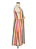 Unbranded Stripes Orange Casual Dress Size M - photo 4
