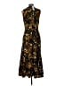DKNY 100% Polyester Animal Print Black Cocktail Dress Size L - photo 2
