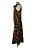 DKNY 100% Polyester Animal Print Black Cocktail Dress Size L - photo 5
