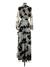 Marina 100% Polyester Silver Cocktail Dress Size 4 - photo 2