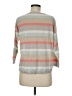 Ann Taylor LOFT Stripes Gray Pullover Sweater Size M - photo 2
