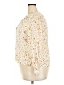 Gap 100% Rayon Floral Ivory 3/4 Sleeve Blouse Size XL - photo 5