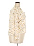 Gap 100% Rayon Floral Ivory 3/4 Sleeve Blouse Size XL - photo 4
