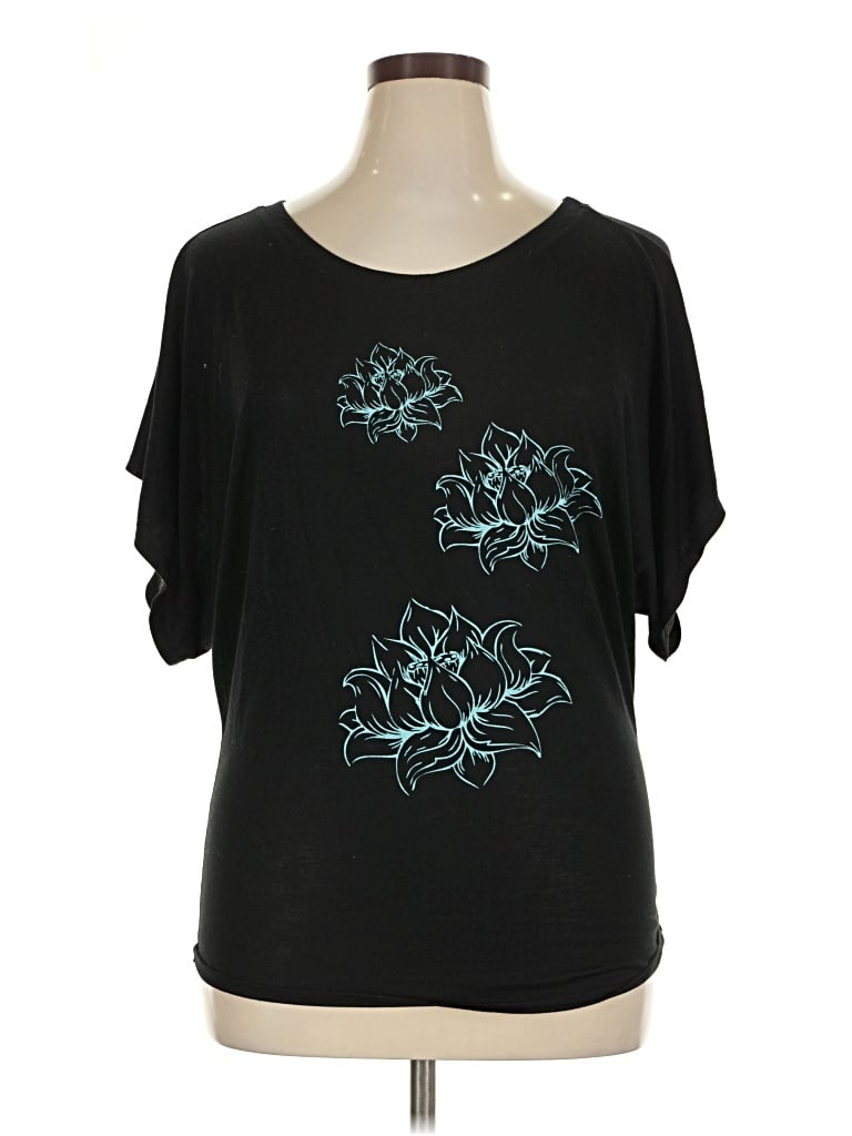 Pre-owned Assorted Brands Short Sleeve T-shirt In Black