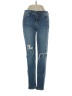 Zara Basic Hearts Blue Jeans Size 2 - photo 1
