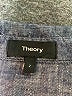 Theory Gray Short Sleeve Button-Down Shirt Size 2 - photo 7