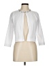 Nina Leonard Solid White Cardigan Size M - photo 1