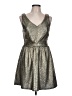 One Clothing Metallic Silver Cocktail Dress Size L - photo 1