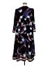 Halogen 100% Polyester Paisley Black Casual Dress Size XL - photo 2