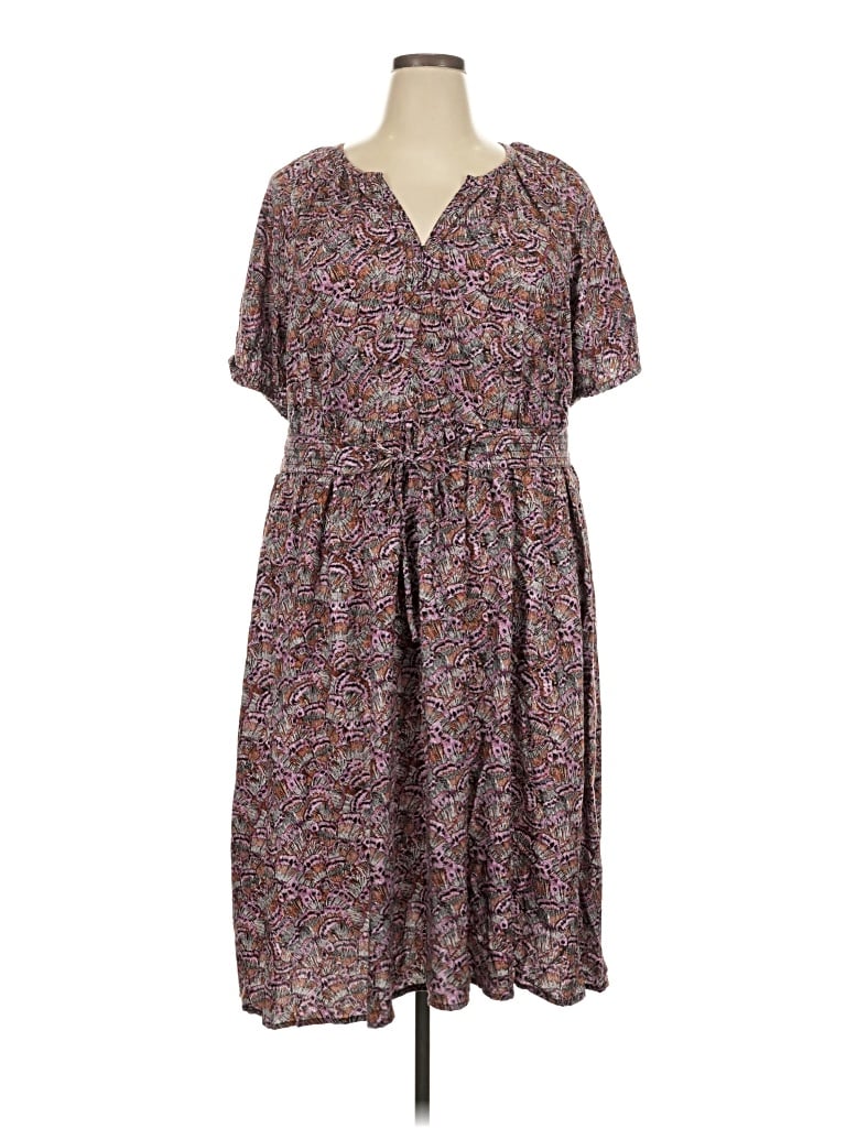 Pre-owned Terra & Sky Casual Dress In Brown
