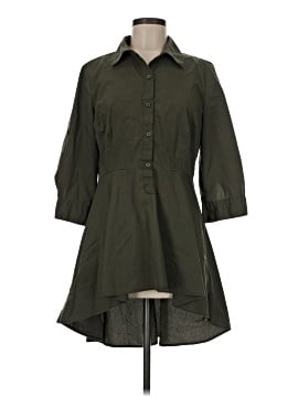 New York & Company 3/4 Sleeve Button-Down Shirt (view 1)