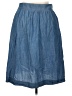 Talbots 100% Cotton Solid Blue Denim Skirt Size 14 Petite - photo 2