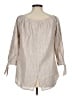 Neiman Marcus Tan 3/4 Sleeve Blouse Size M - photo 2
