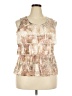 DressBarn 100% Polyester Tan Sleeveless Blouse Size XL - photo 1