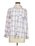 Rails 100% Rayon Plaid Ivory Long Sleeve Button-Down Shirt Size M - photo 1