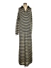 Assorted Brands 100% Acrylic Stripes Silver Casual Dress Size S - photo 1