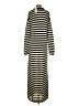 Assorted Brands 100% Acrylic Stripes Silver Casual Dress Size S - photo 2