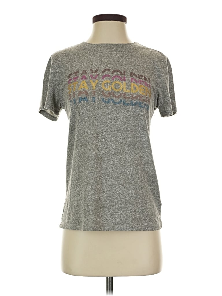 Pre-owned Z Supply Short Sleeve T-shirt In Gray